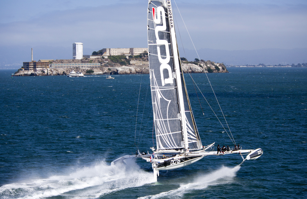 Самый быстрый парусник в мире Hydroptere