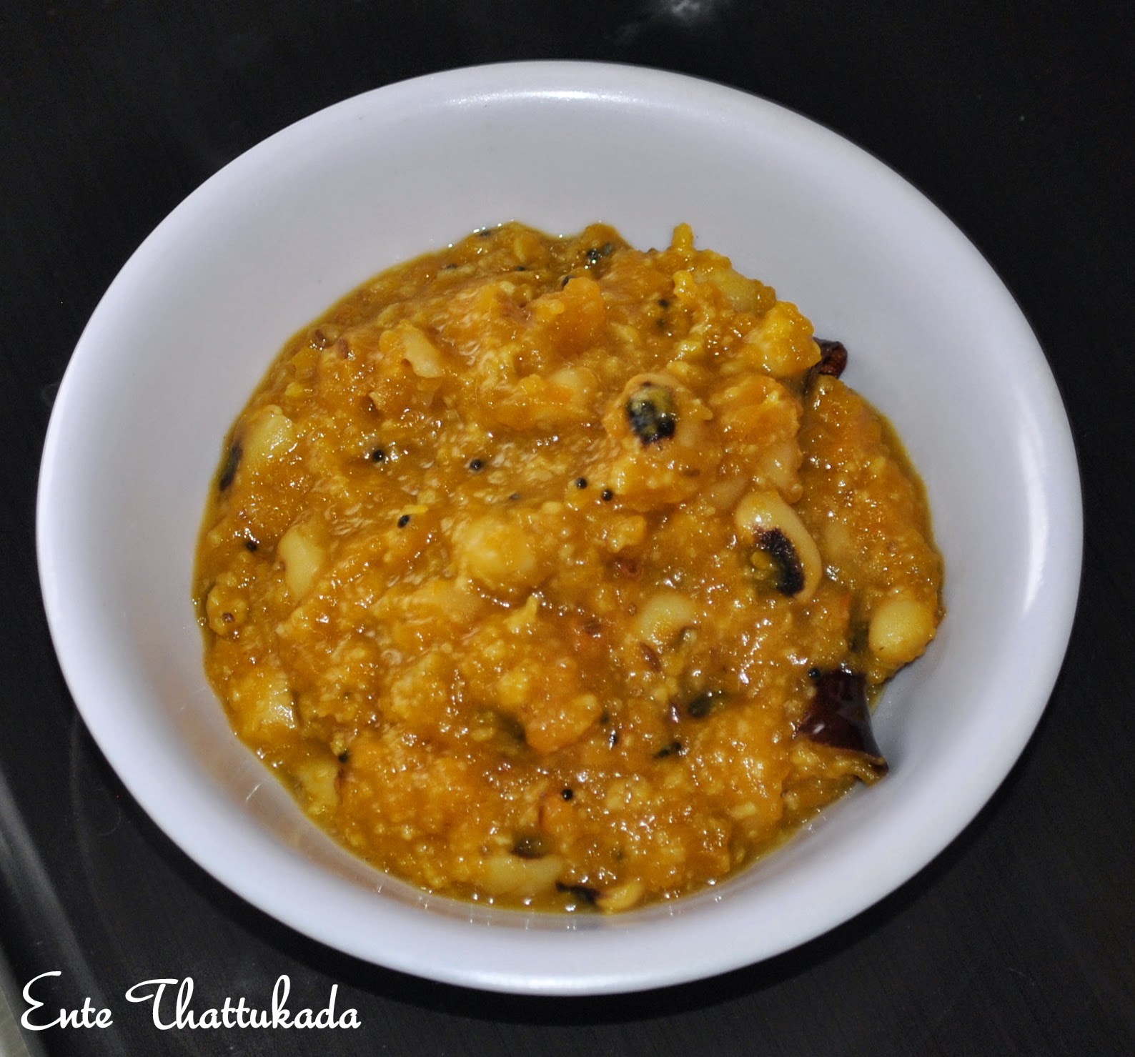 Ente Thattukada Black Eyed Peas and Pumpkin Curry