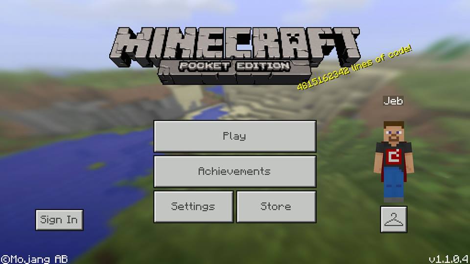 Minecraft: Pocket Edition 1.1 Build 4 (1.1.0.4) BETA 