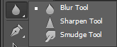 blur tool, sharpen tool, smudge tool, belajar potoshop, adobe photoshop, toolbox photoshop cs6