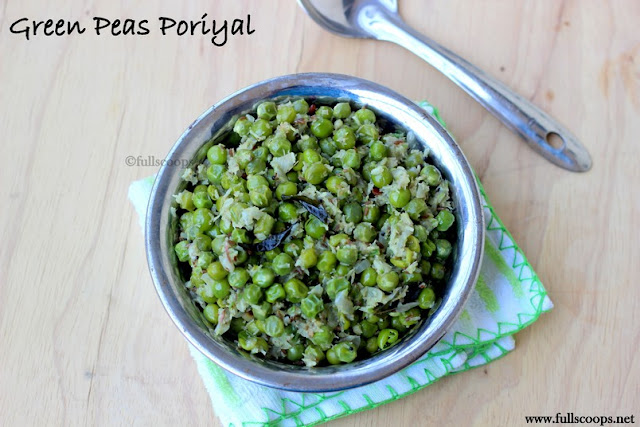Green peas poriyal