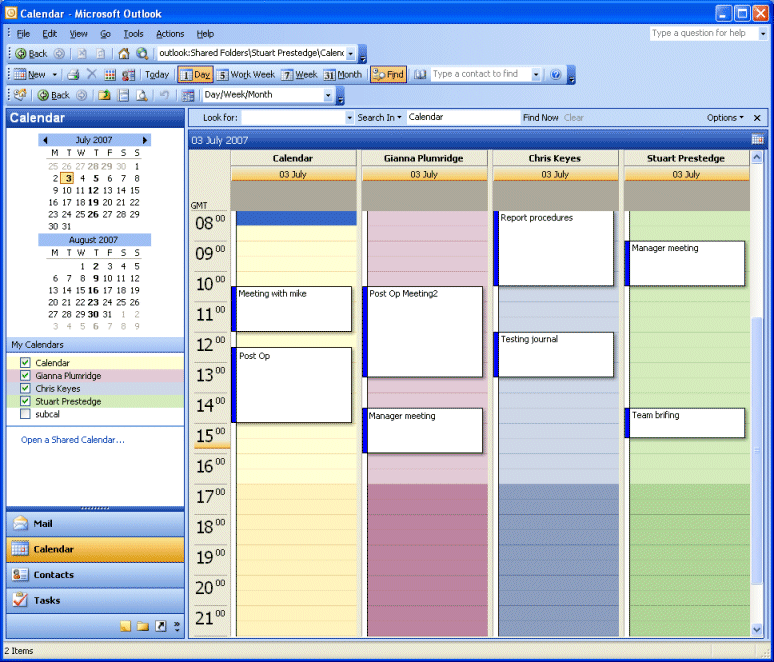 Calendari condivisi per Outlook smartphone Android ed iOS