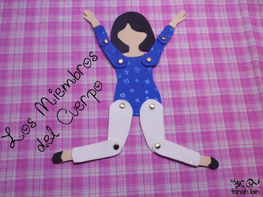 Los miembros del cuerpo: manualidad para niños de preescolar