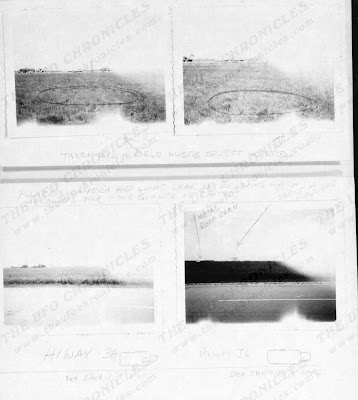 Photos UFO Incident Damon, Texas  Sept. 1965