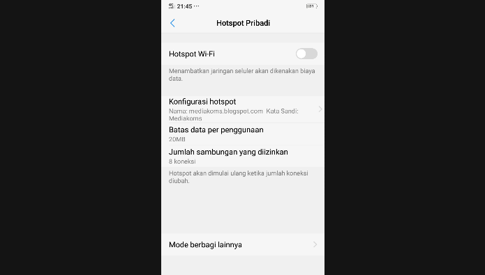 Cara Membatasi Pengguna Hotspot Di Hp Android Dengan Mudah Mediakoms