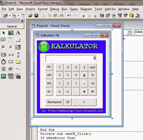 Membuat Program Kalkulator Dengan Visual Basic 6.0 | Cara ...
