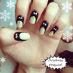 nail festive christmas penguins penguin burkatron nails instalment