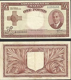 Maltese Pound Note - GVI