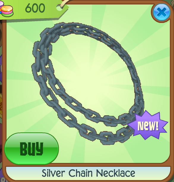 Animal Jam Silver Chain Necklace