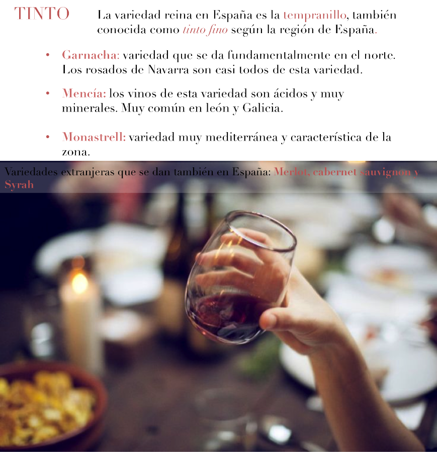 variedades vino tinto españa