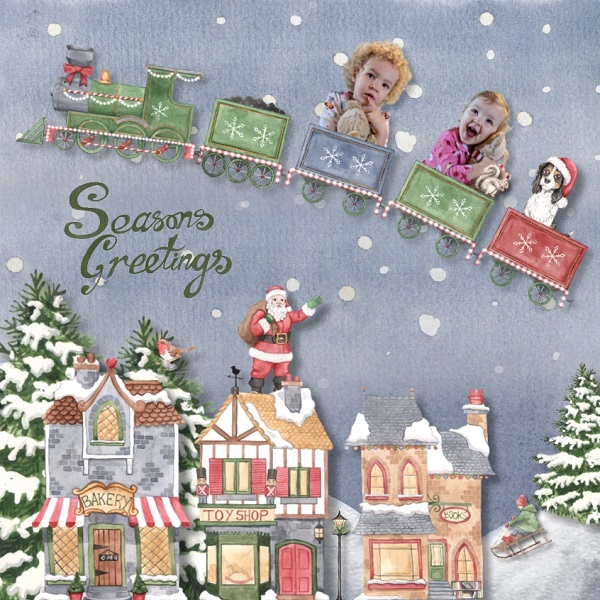 Artistic Creative Designs : Festive Frolics Christmas Digital Kit made with The Art and 