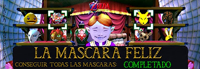 Chorrito Literatura En la cabeza de Fan Zelda: La Máscara Feliz: Consigue todas las Máscaras