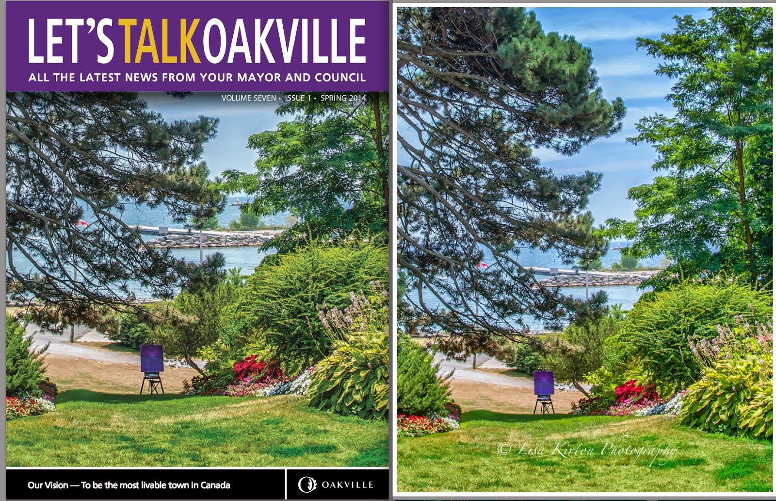Spring 2014 cover Let's Talk Oakville
