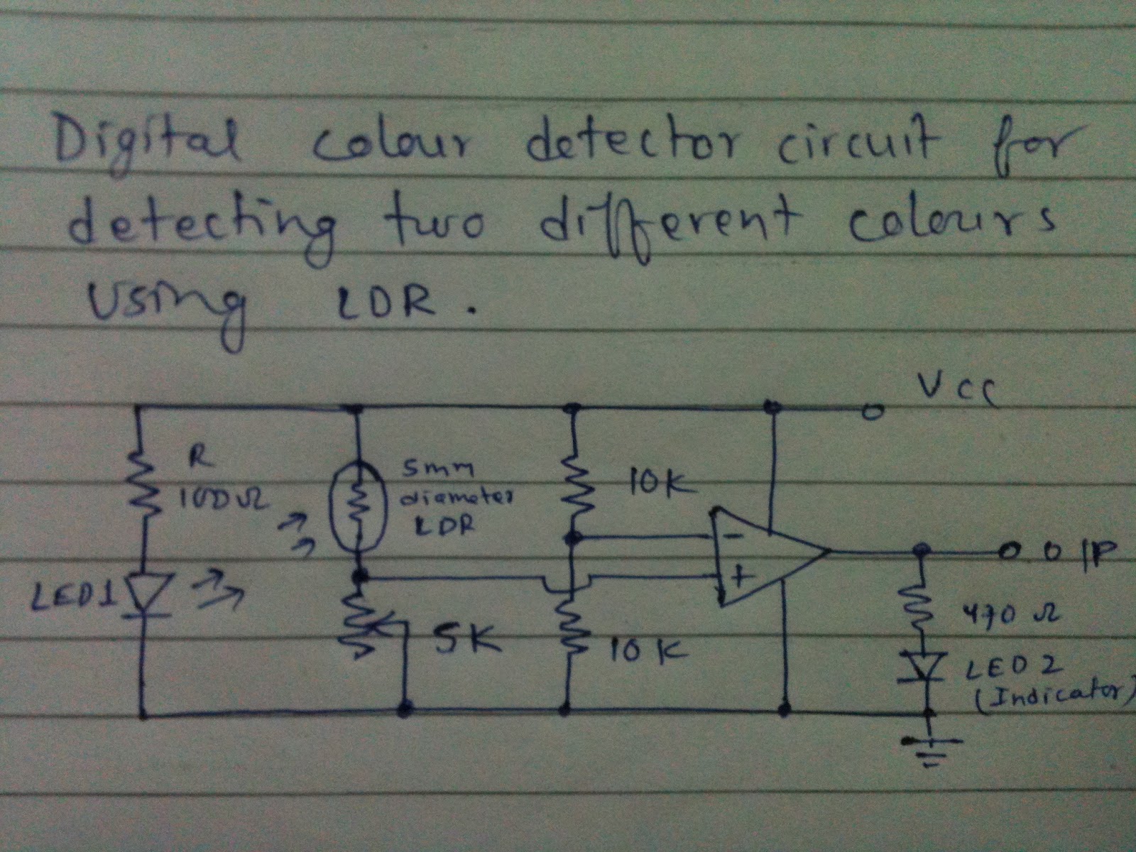 For All Technology Enthusiast...: Build simple colour detector circuit