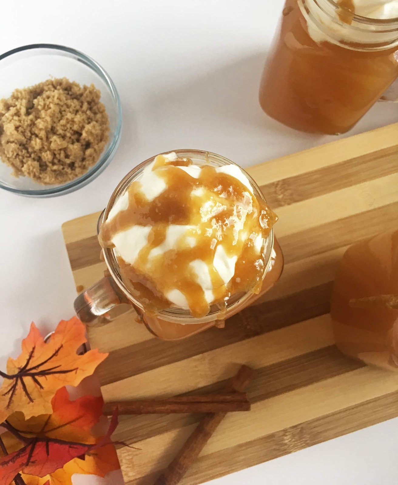 Caramel Apple Spice Batter in the Bowl