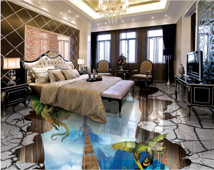 Amazing 3D flooring art, 3D epoxy floor murals installation