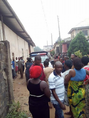 aa Photos: Man allegedly stealing in a church in Imo state, stripped and beaten to pulp
