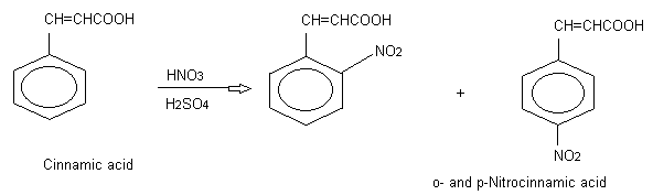 It undergoes electrophilic substitution reactions to form o,p-isomers. For example,