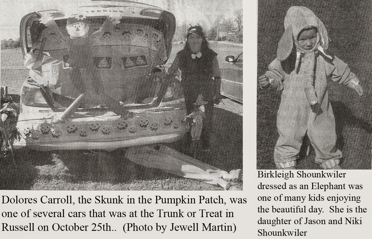 Russell (Iowa) Historical Society Trunk or Treat