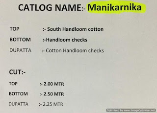 Vishnu Manikarnika Cotton punjabi dress Material