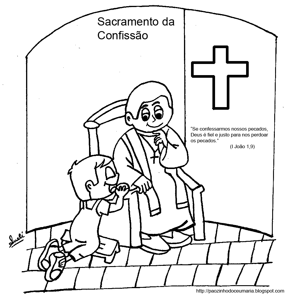 sacrament of confession coloring pages - photo #6