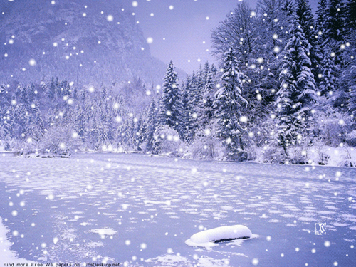 Hình ảnh động tình yêu tuyết rơi đẹp vào mùa đông