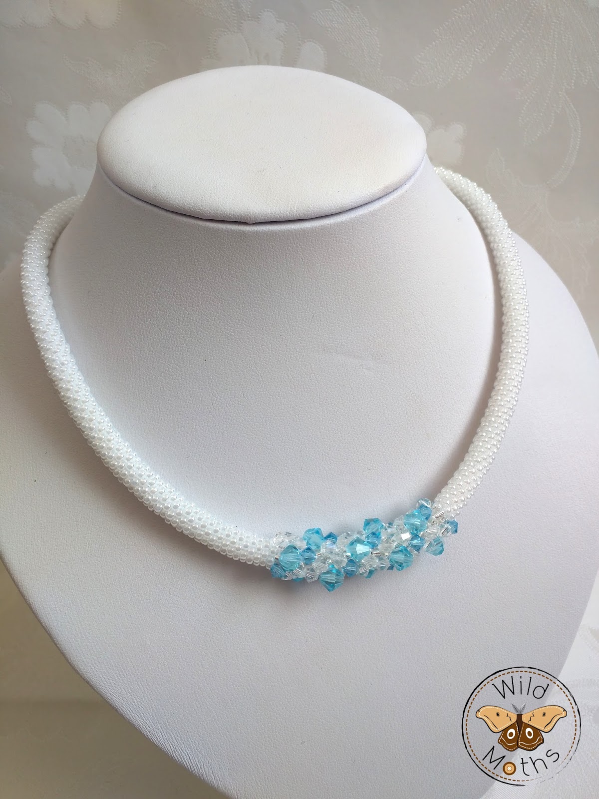 Wildmoths Handcrafted Creations More Crochet Necklaces with Swarovski