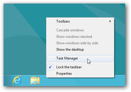كيف تستخدم مدير المهام Task Manager لويندوز 8
