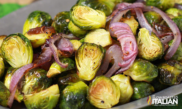 http://www.theslowroasteditalian.com/2013/11/garlic-roasted-brussels-sprouts-recipe.html