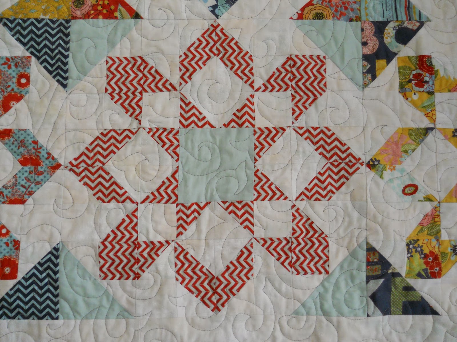 Polka Dot Quilter PB&J Quilt with Fireworks Pattern