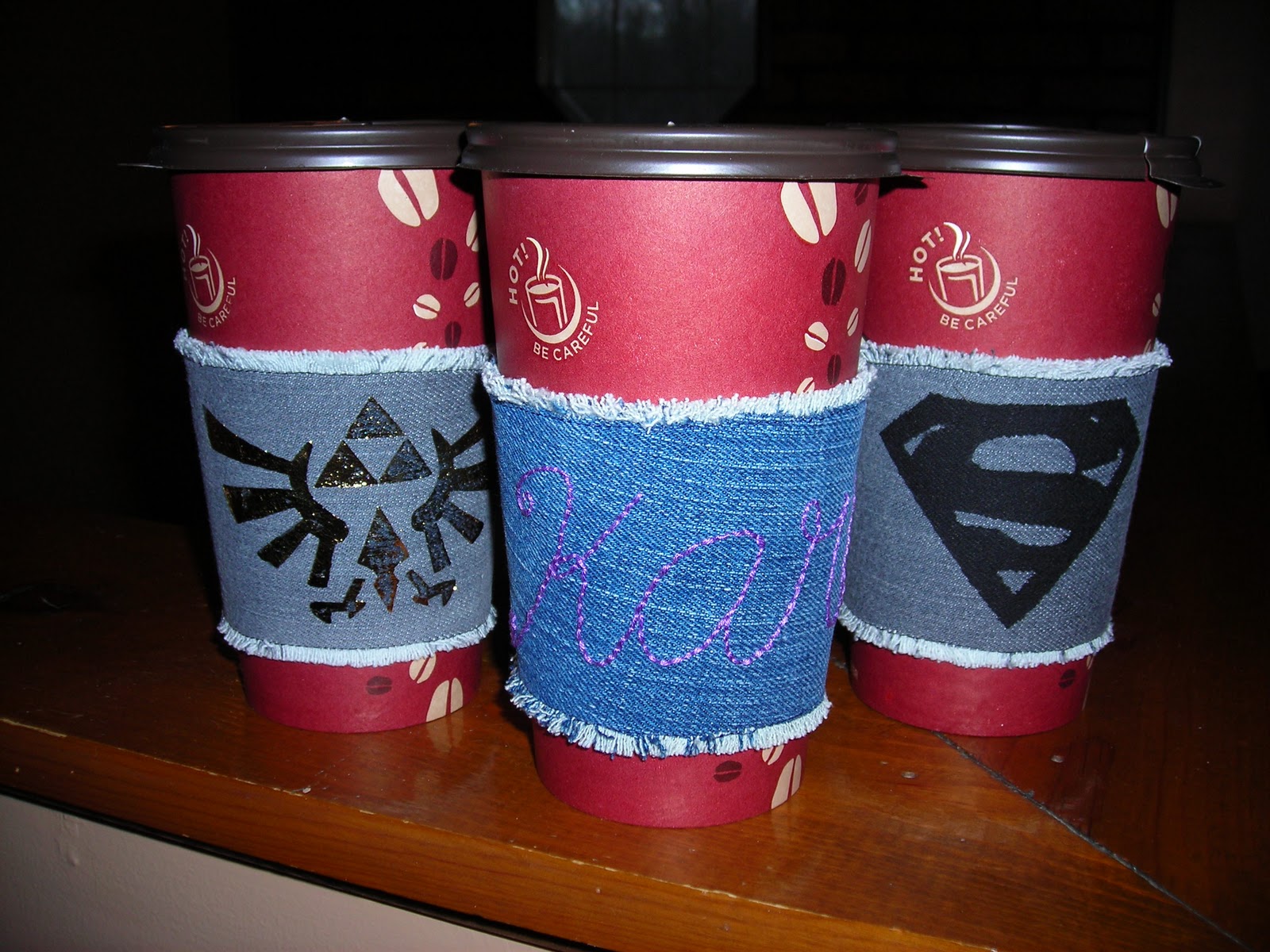 UFO Crafting: Denim Cup Insulators!