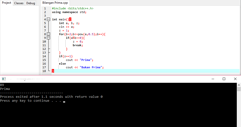 C++ : Prime Numbers or not - Codingan Pro