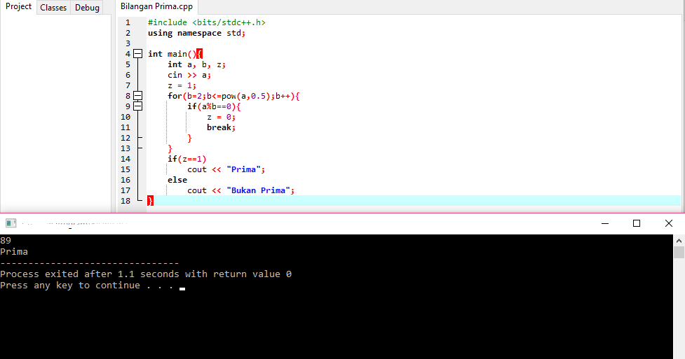 C++ : Prime Numbers or not - Codingan Pro