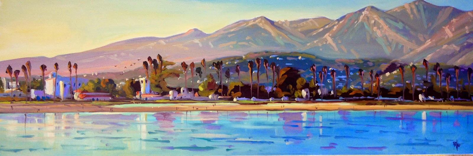 "POSTCARDS FROM SANTA BARBARA" a daily painting project by plein air