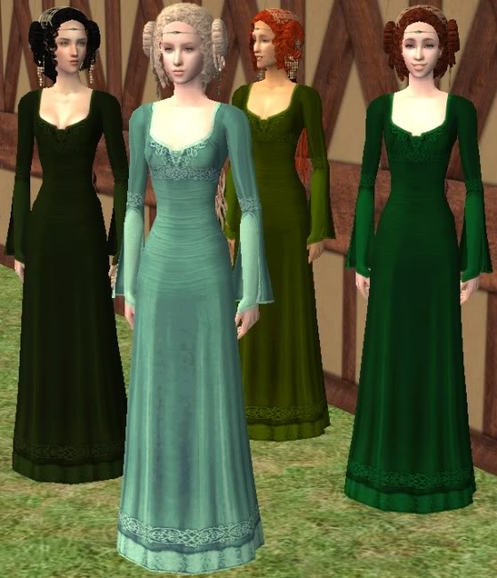 The Medieval Smithy SIMS 2: Sherahbim's Mourning Gown - Aelia's Actions