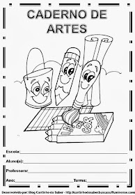 Capas para caderno de artes