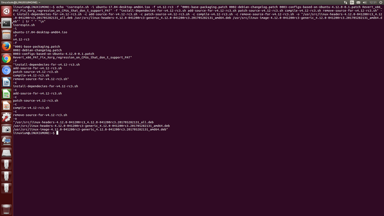 Compiling your own kernel using 'isorespin.sh'
