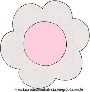 Pink, Lilac and Grey: Free Printable Invitations. Pink, Lilac and Grey Flower invitation.