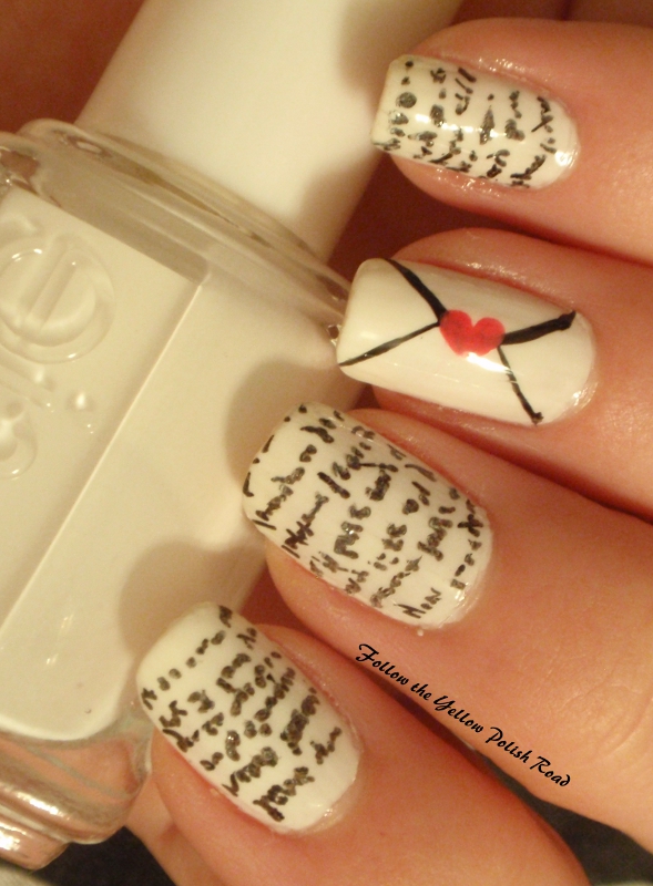 Follow the Yellow Polish Road Girly Girl Nail Art Challenge Day 5
