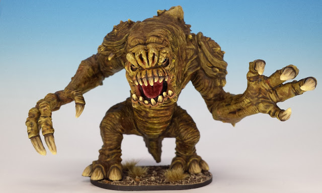 Rancor Monster, Imperial Assault (2016), painted miniature