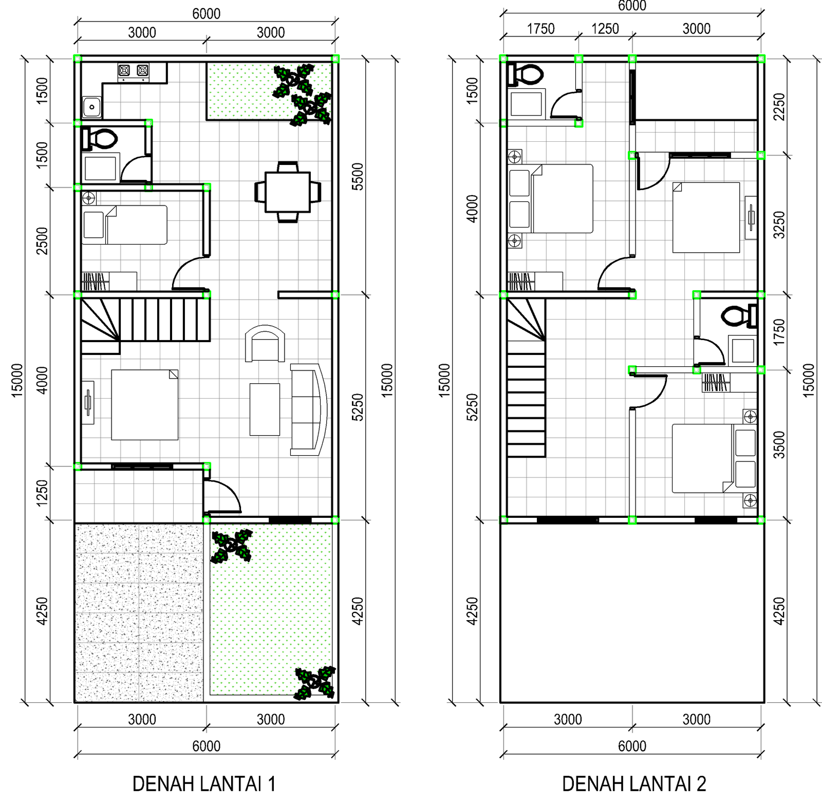 60 Desain Rumah  Minimalis 6 X 15 Desain Rumah  Minimalis 