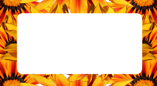 Moldura Yellow flower png