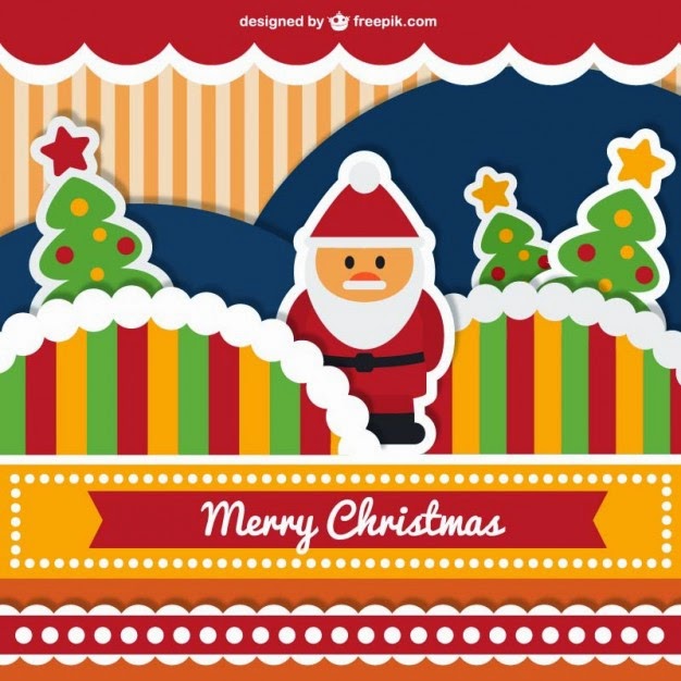 Cute merry Christmas card Download | Freebies PSD