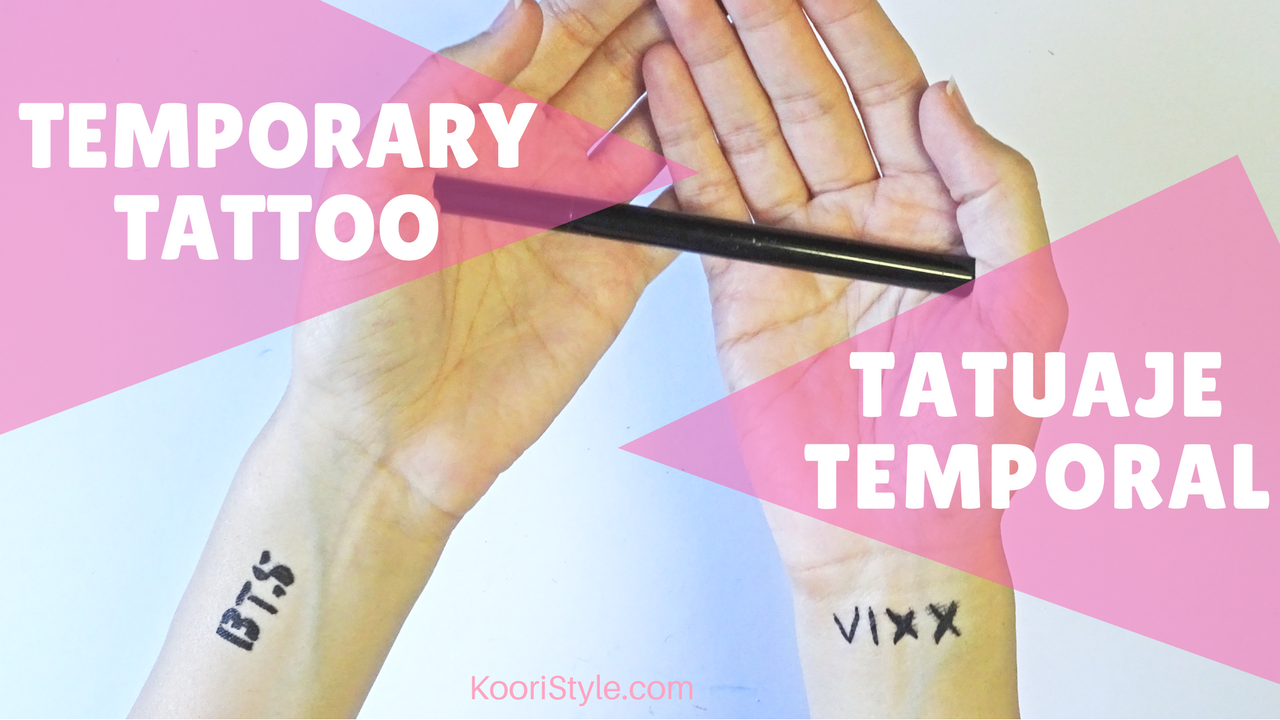 KPOP Tutorial BTS & VIXX Temporary Tattoo (ENG/ESP) Koori Style