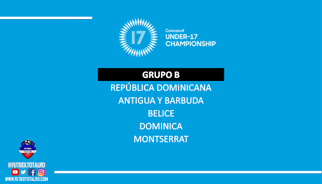 CONCACAF U17 MEN | República Dominicana estará en el Grupo B de la Clasificación del Campeonato Sub-17 de Concacaf 2019