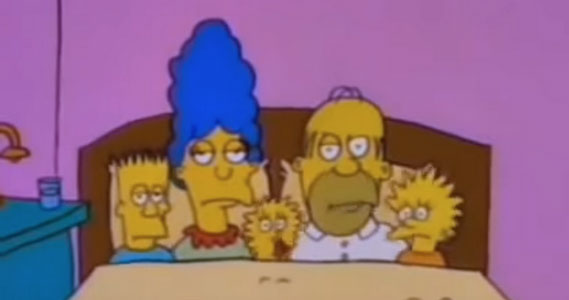 Los Simpson en El Show de Tracey Ullman, en el año 1987.
