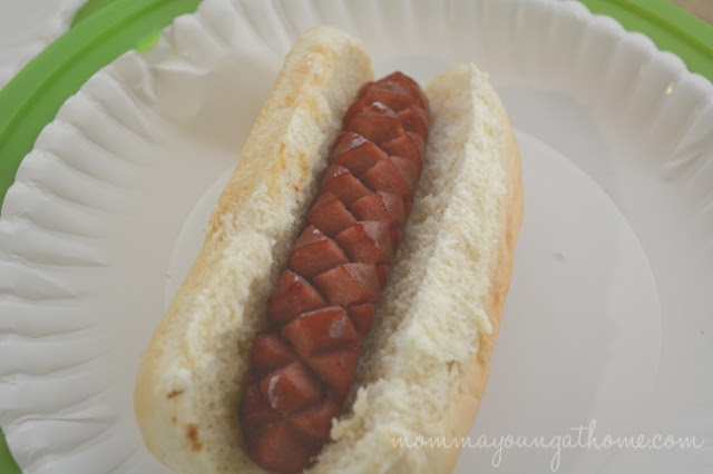 Checkerboard Cut Hot Dogs