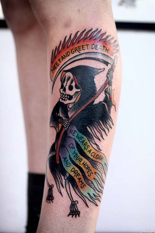 grim reaper tattoos with quote azrail dövmeleri grim reaper tattoos with quote azrail dövmeleri