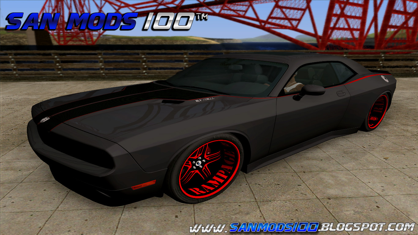 GTA SA Dodge Quinton Rampage Jackson Challenger