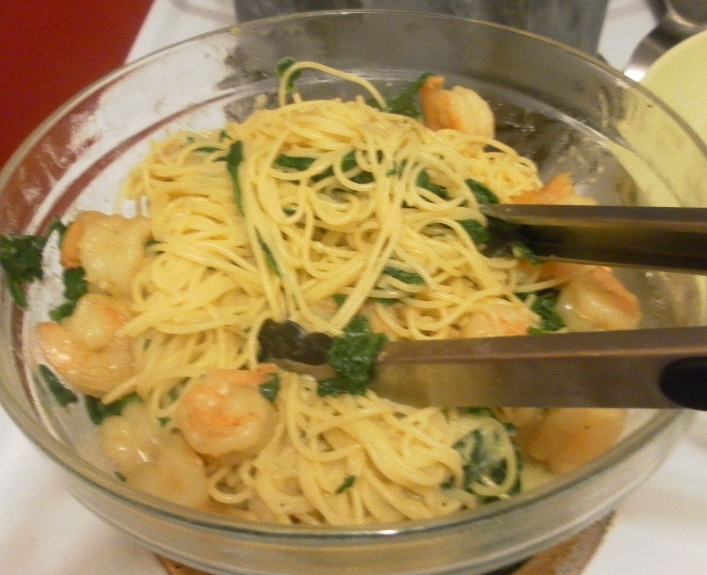 Shrimp and Scallop Florentine